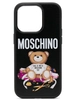 Moschino чехол для iPhone 14 Pro с плюшевым мишкой, черный