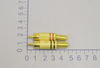 Разъем RCA "шт" металл gold на кабель "пайка" (2шт) 1-208G