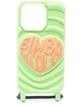 Bimba y Lola чехол для iPhone 14 Pro с тисненым логотипом, зеленый