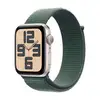 Умные часы Apple Watch SE 2024 (GPS), 44 мм, Starlight Aluminum Case/Lake Green Sport Loop