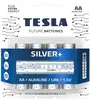 Батарейки Tesla SILVER AA+4ks Alkaline AA (LR06, пальчиковая, блистер) 4 ks блистер /4