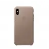 Чехол кожаный Leather Case для iPhone Xs Max Серый