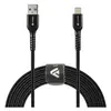 Кабель LYAMBDA USB Type-A(m)/Lightning(m), 2,4A, 2,5 м, чёрный (LAL25-BK)