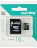 Карта памяти MicroSDHC 16GB Class 10 Smart Buy + SD адаптер