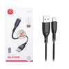 Кабель USB - MicroUSB XO NB245 (2.4A, силикон) Черный