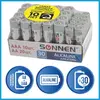 Батарейки КОМПЛЕКТ 30 (20+10) шт., SONNEN Alkaline, AA+ААА (LR6+LR03), в коробке, 455097