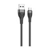 Дата-кабель Borofone BX61 USB-MicroUSB, 1 м, черный