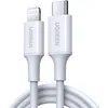 Кабель UGREEN US171, Lightning (m) - USB Type-C (m), 2м, MFI, 3A, белый [60749]