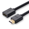 Кабель UGREEN HDMI Male to Female Cable в оплетке. 1м, черный HD107