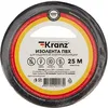 Изолента KRANZ KR-09-2106, ширина 15мм, 25м, черный 5 шт./кор.