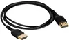 Кабель HDMI 1м Wize WAVC-HDMIUS-1M круглый черный