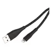 Кабель Usams SJ397 USB/Lightning, нейлоновая оплетка, 3 м, черный (SJ397USB01)