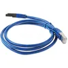 Патч-корд PREMIER PP6-1M/B литой (molded), FTP, кат.6, 1м, 4 пары, 24AWG, алюминий омедненный, многожильный, синий