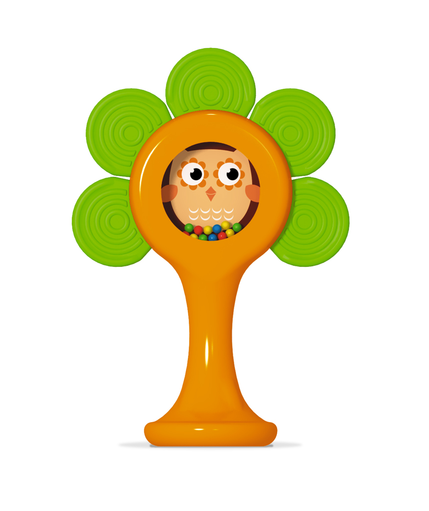 Погремушка-прорезыватель "Лесной домик"