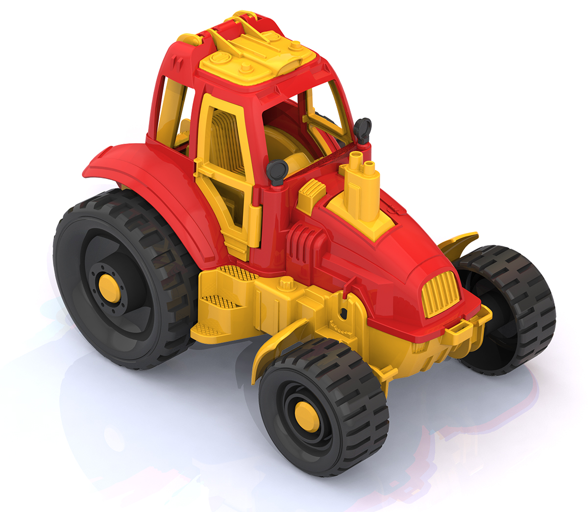 Трактор (24.5 × 16.5 × 17.5 cm) красный