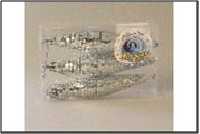 Сосулька новогодняя, зеркальная (3шт) 8см в/кор.