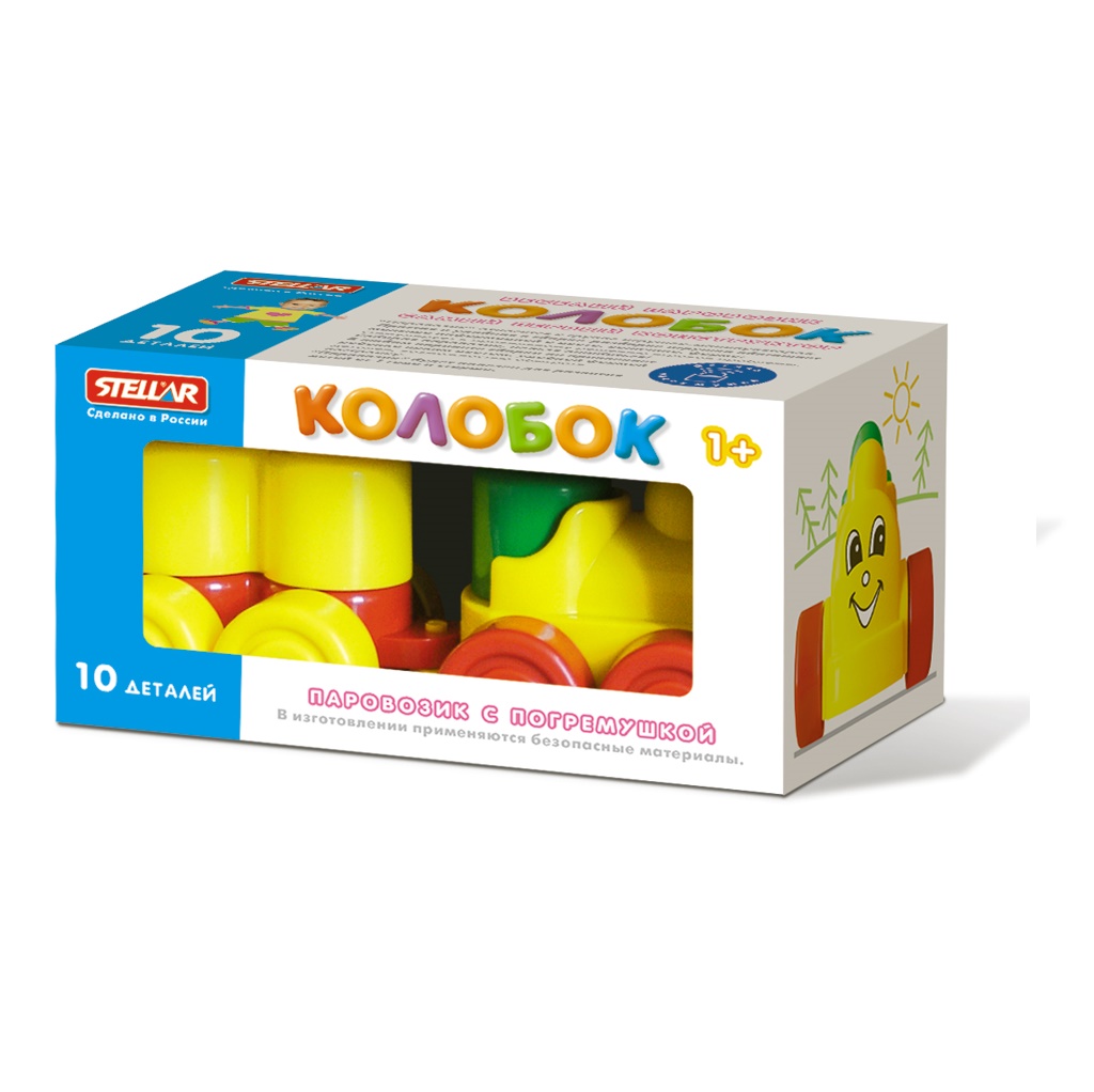 Конструктор "Колобок" 10 дет. коробка