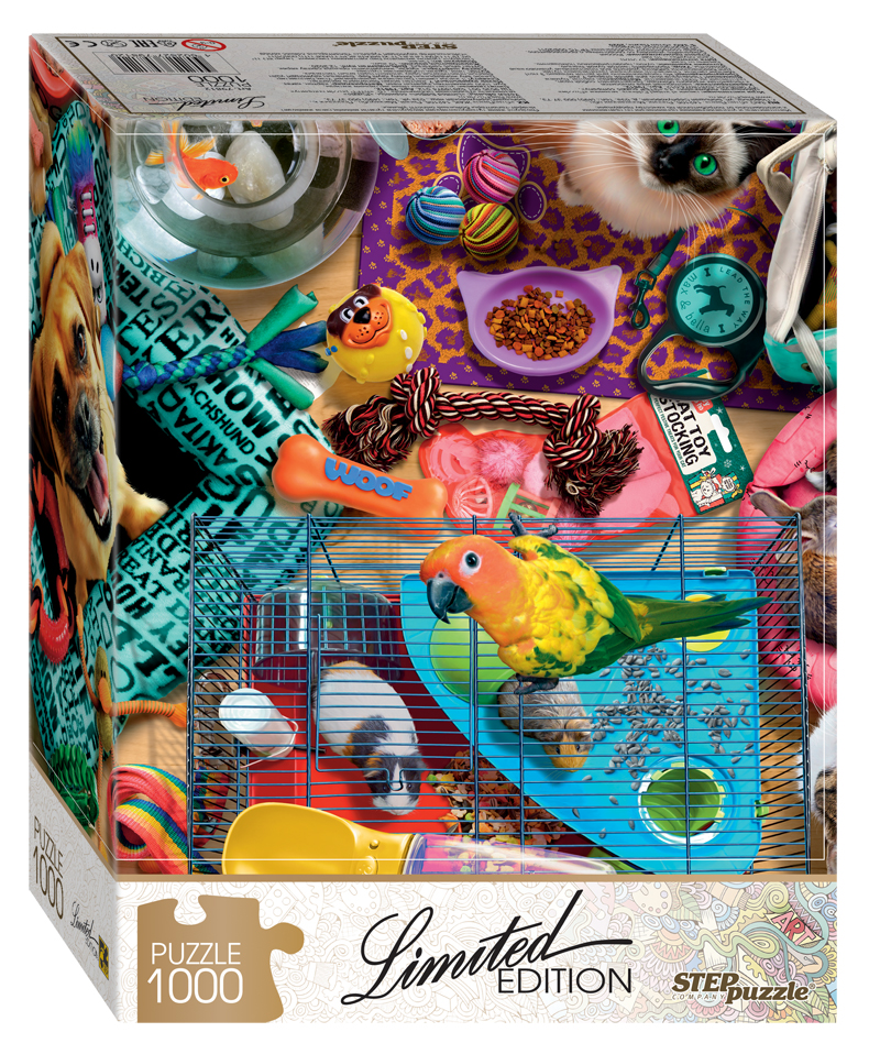 1000 Пазл "Домашние любимчики" (Limited Edition) (Степ Пазл)
