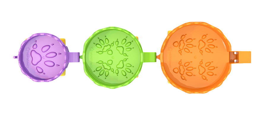 Набор игрушек на колёсах "Ёжики"