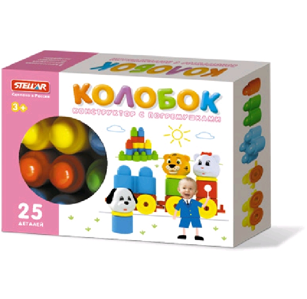 Конструктор "Колобок и компания" 25 дет. коробка