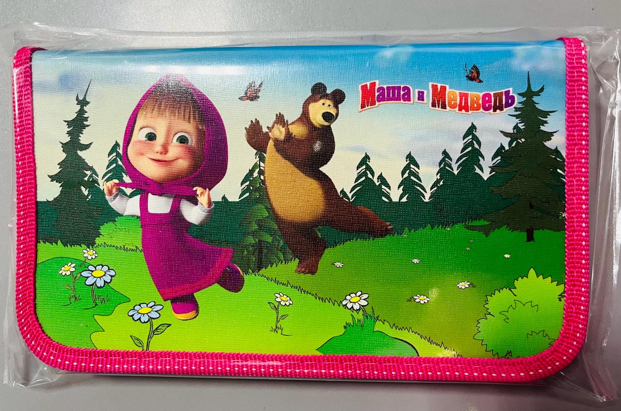Пенал 1секц "Маша и Медведь" Танцы, роз.
