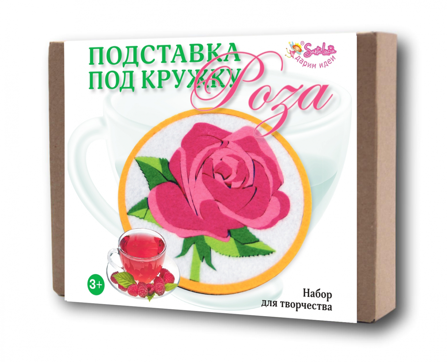 Подставка под кружку  Роза