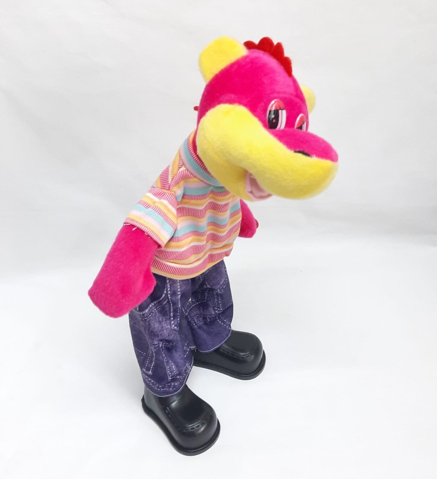 Динозаврик, 37см мягкий, танцует и поёт