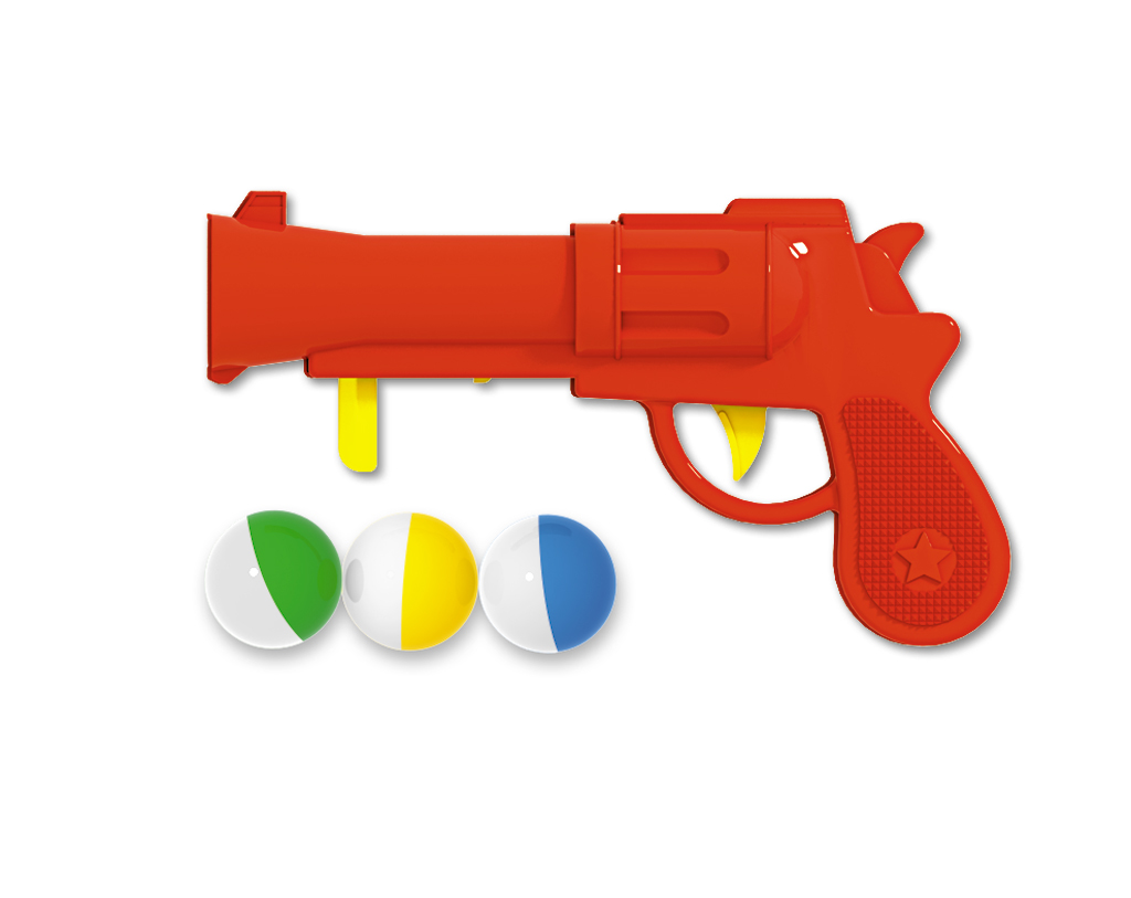 Пистолетик пластмассовый с шариками в п/п