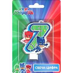 Свеча-цифра №7 "Герои в масках" Свечи-цифры