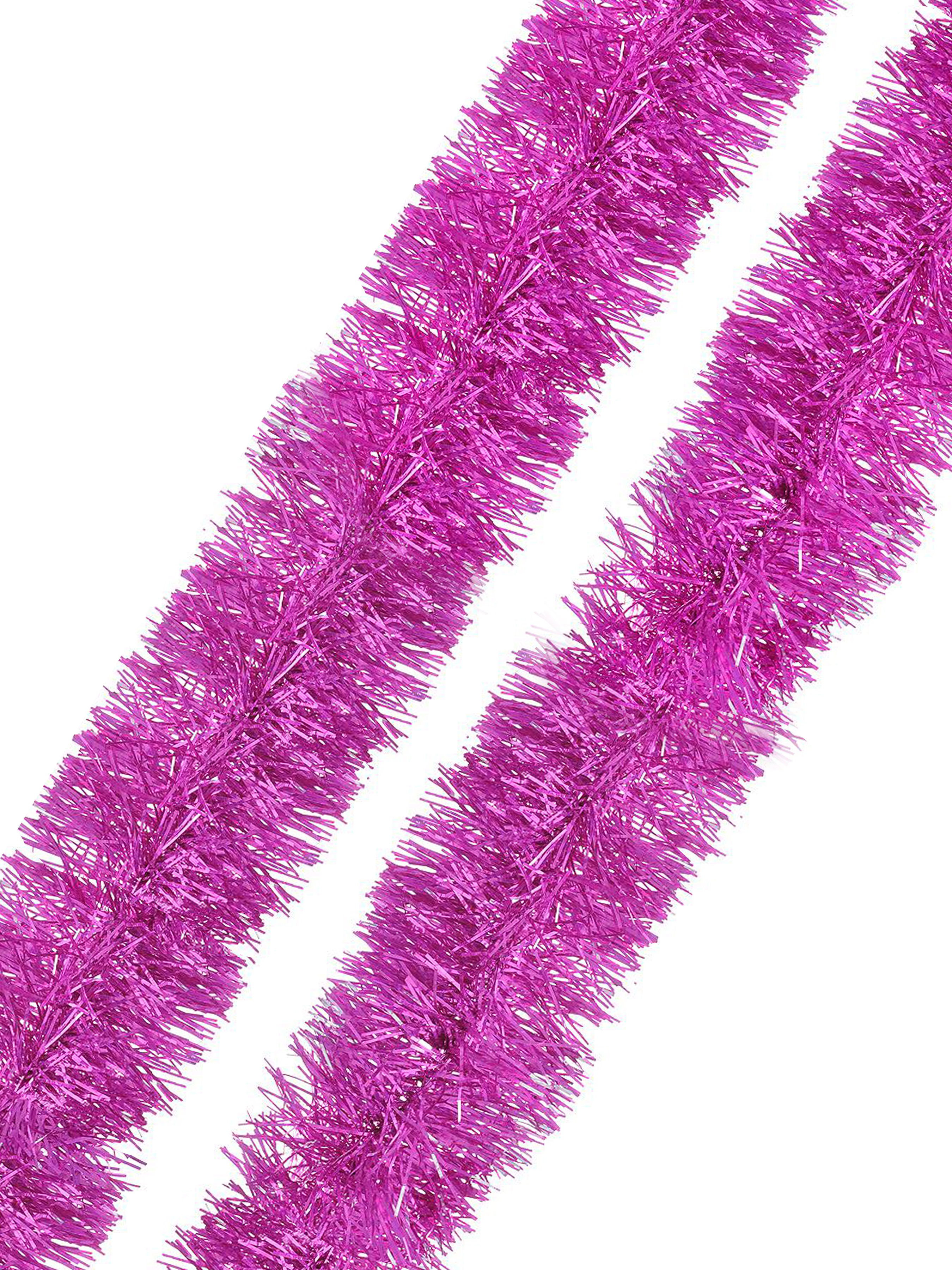 Мишура новогодняя РОЗОВАЯ ( 12x200 ).