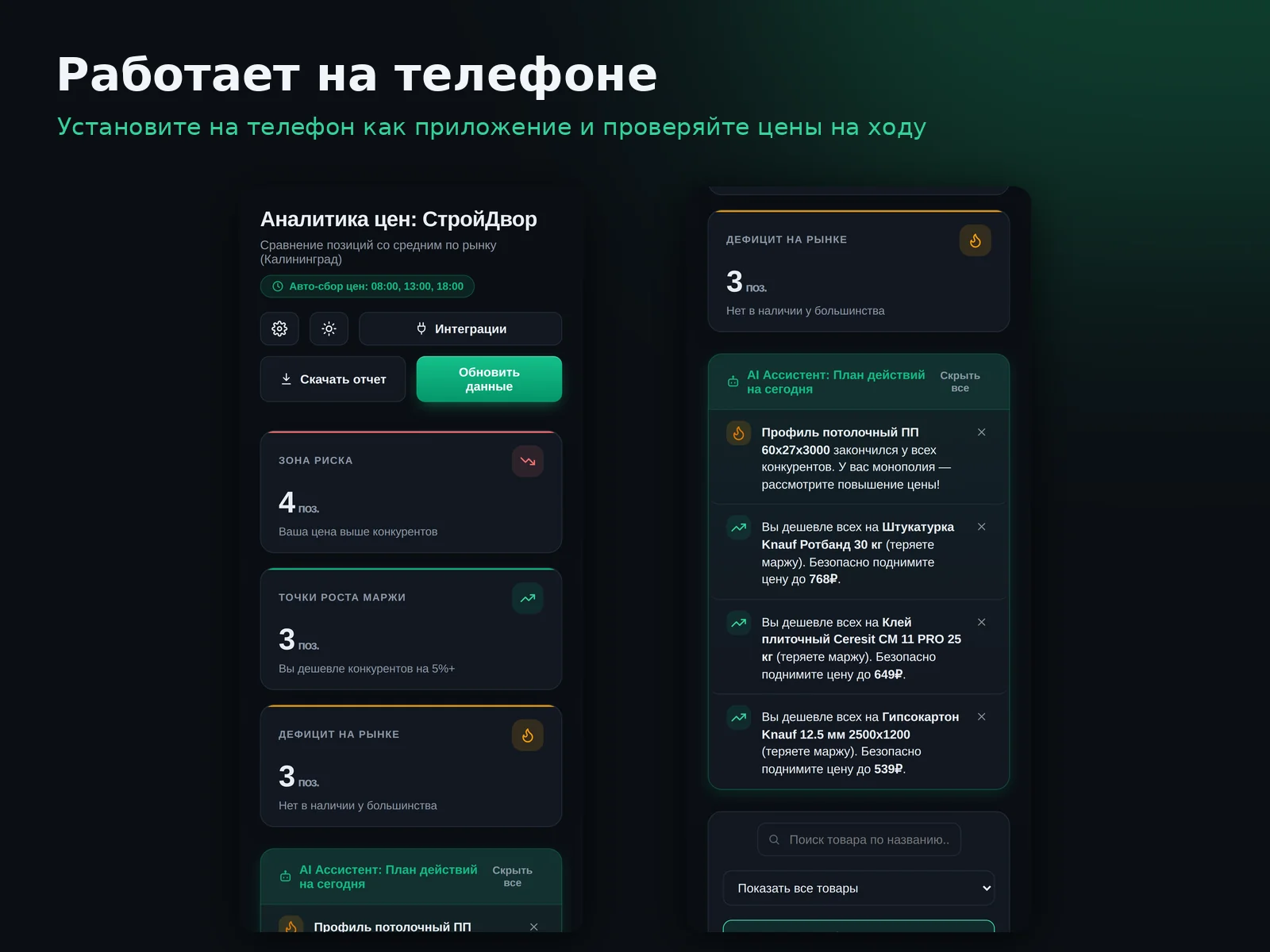 PriceB2B: Мобильная версия (PWA)