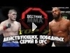 TOP 7 - Действующих, победных серий в UFC (Хабиб Нурмагомедов, Джон Джонс, UFC)