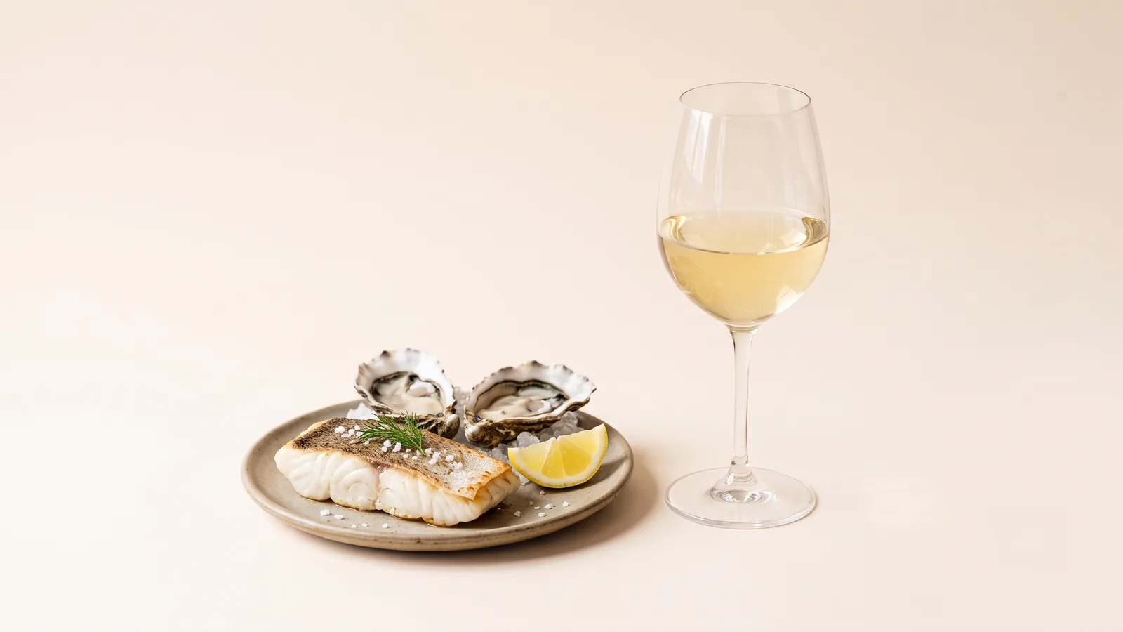 Белое вино, рыба и морепродукты