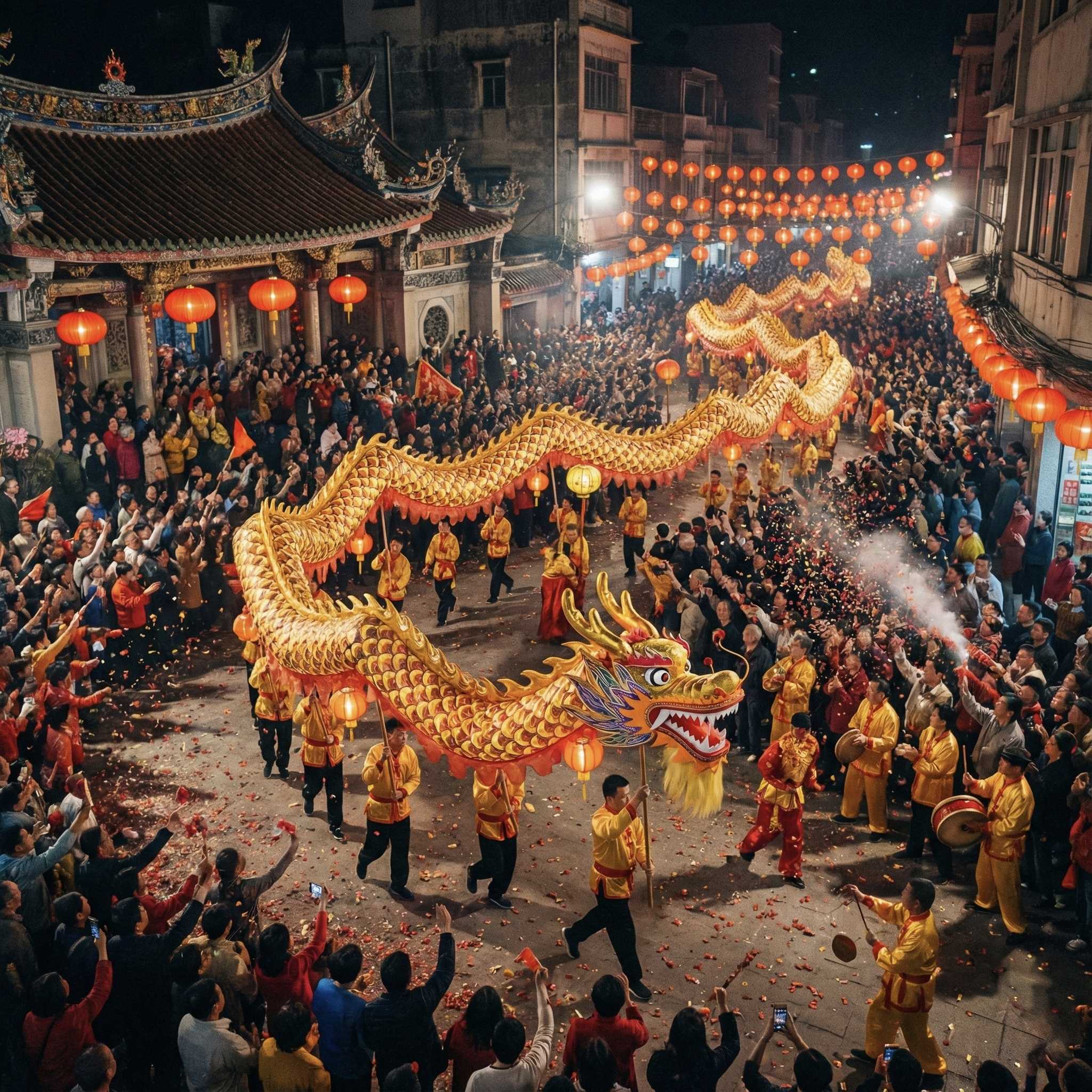 традиционный китайский дракон без крыльев