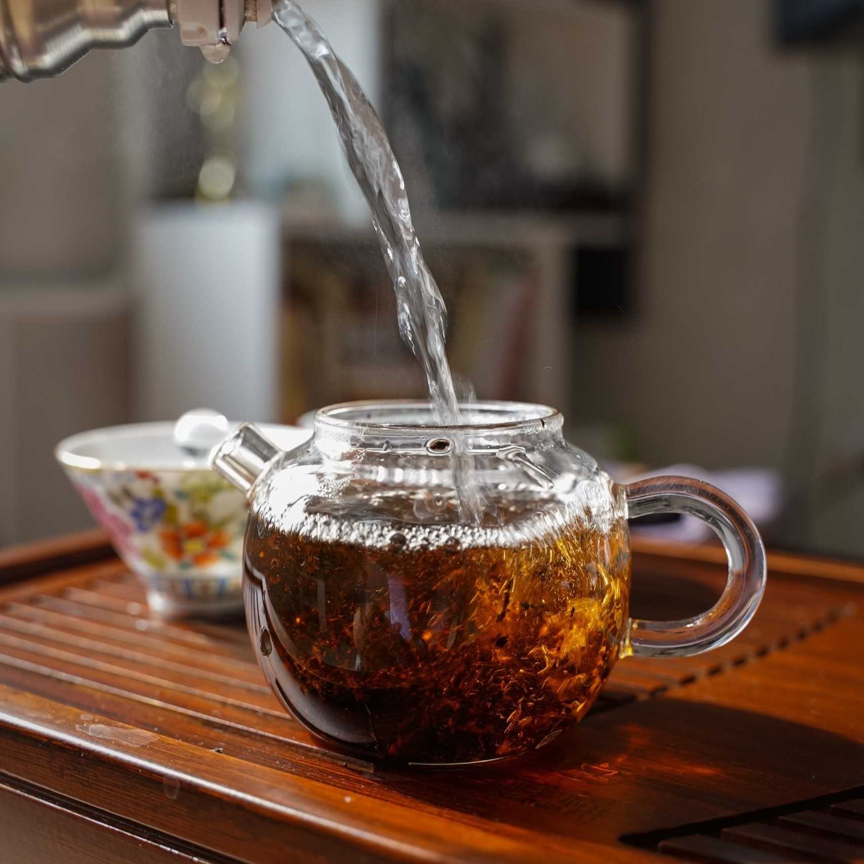 стеклянный чайник для заваривания шу пуэра купить в Москве