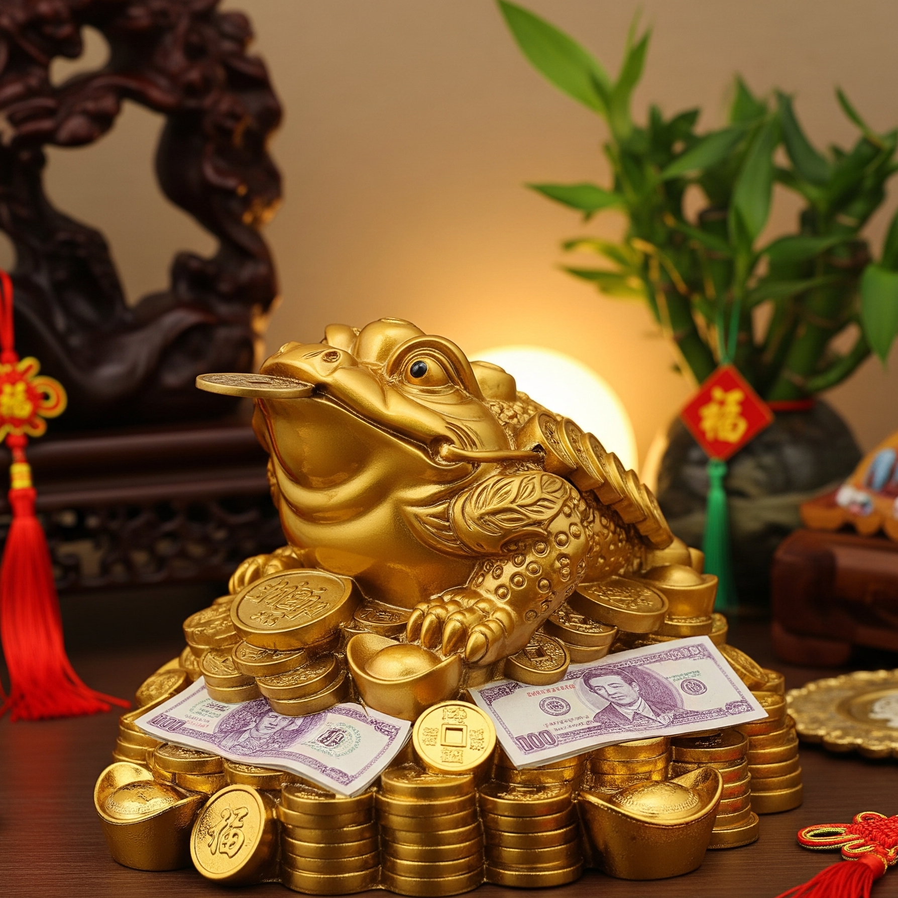 жаба с деньгами в правильном месте