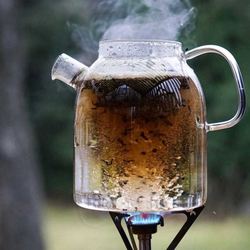 Заваривание Да Хун Пао: варка на живом огне