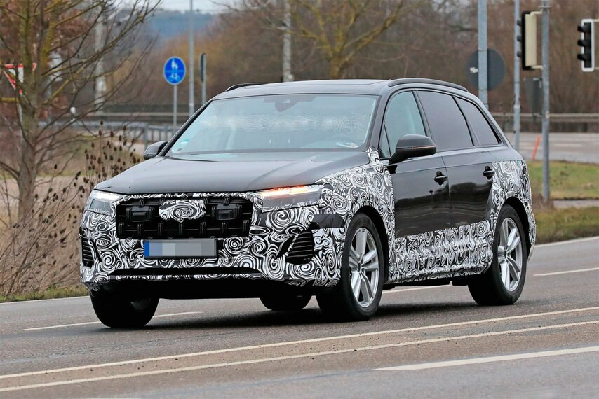 Audi была замечена при тестировании прототипа обновленного Q7