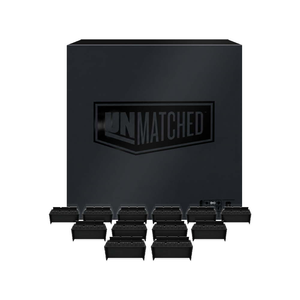 Unmatched. Комплект. Органайзер Черный + Стенды героев