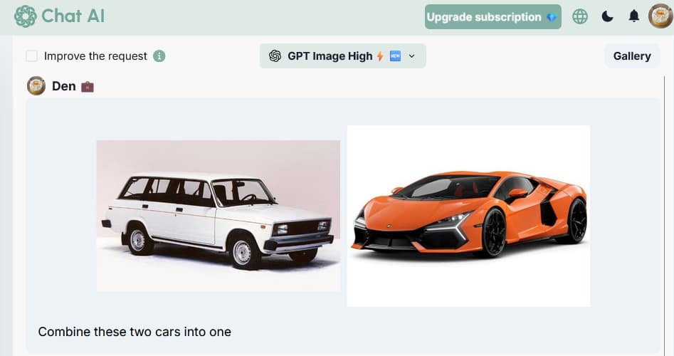 Two cars