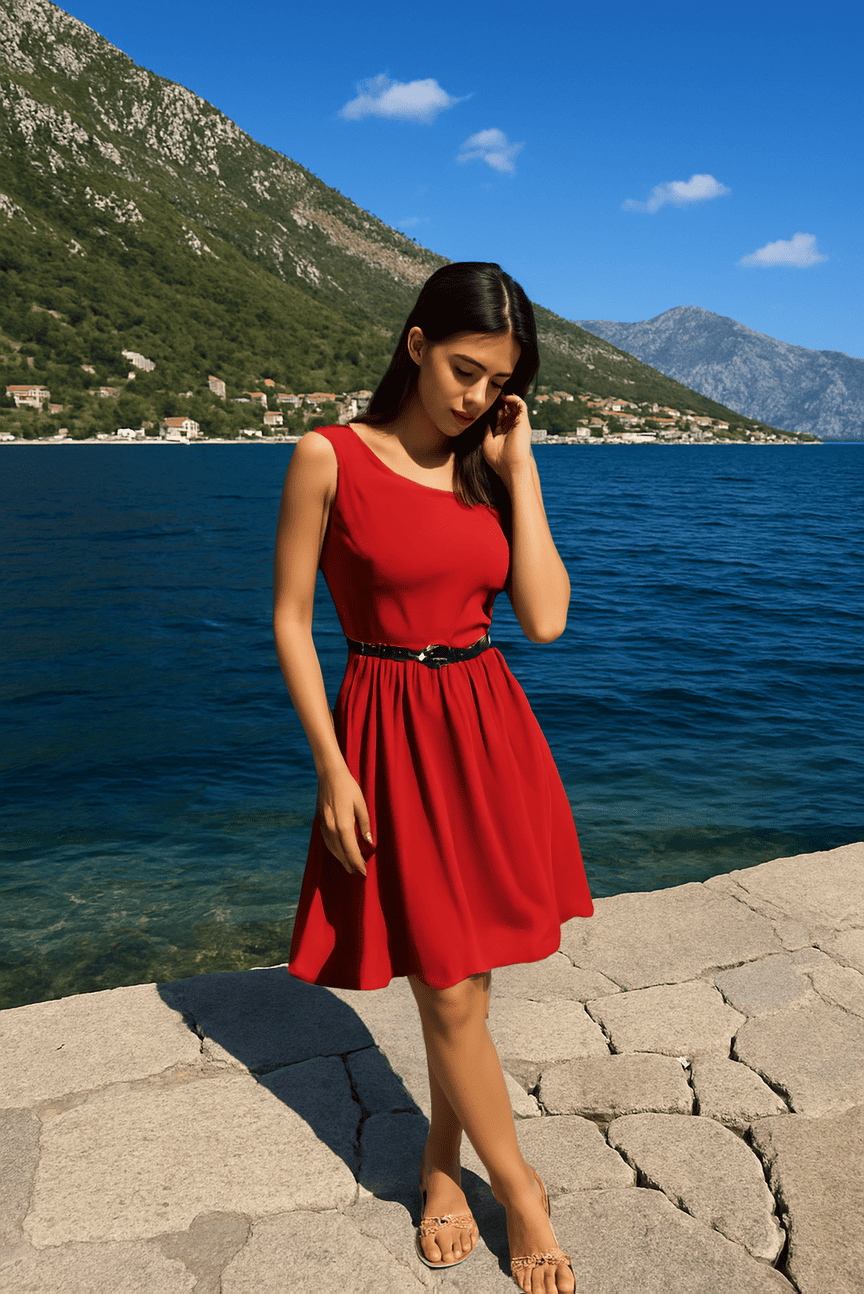 Feature trying on clothes