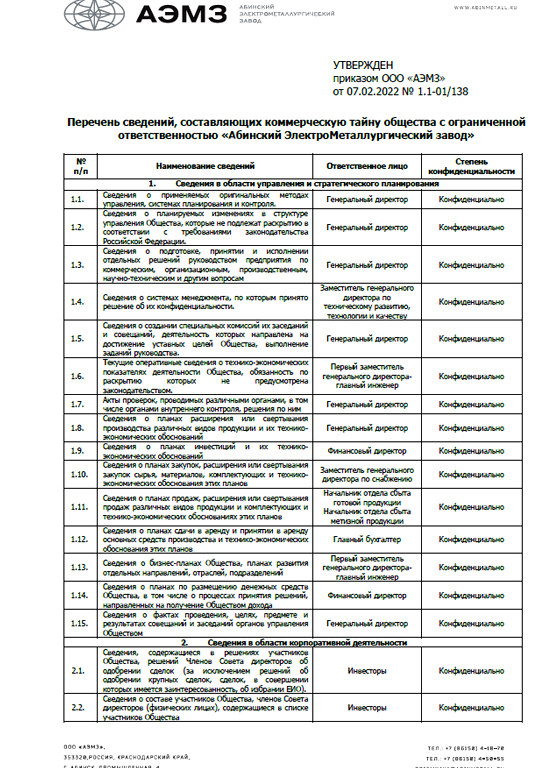 Изображение №14 компании Абинский электрометаллургический завод