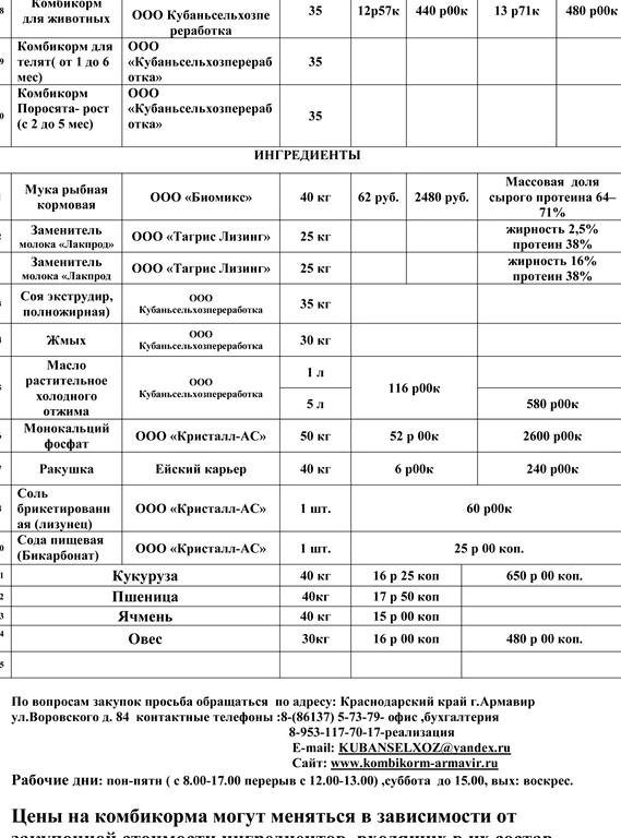 Изображение №6 компании Кубаньсельхозпереработка