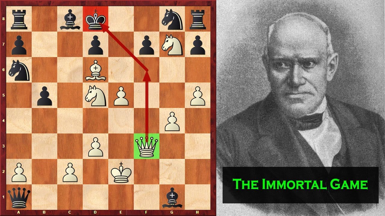The Immortal Game — Anderssen vs Kieseritzky, London 1851