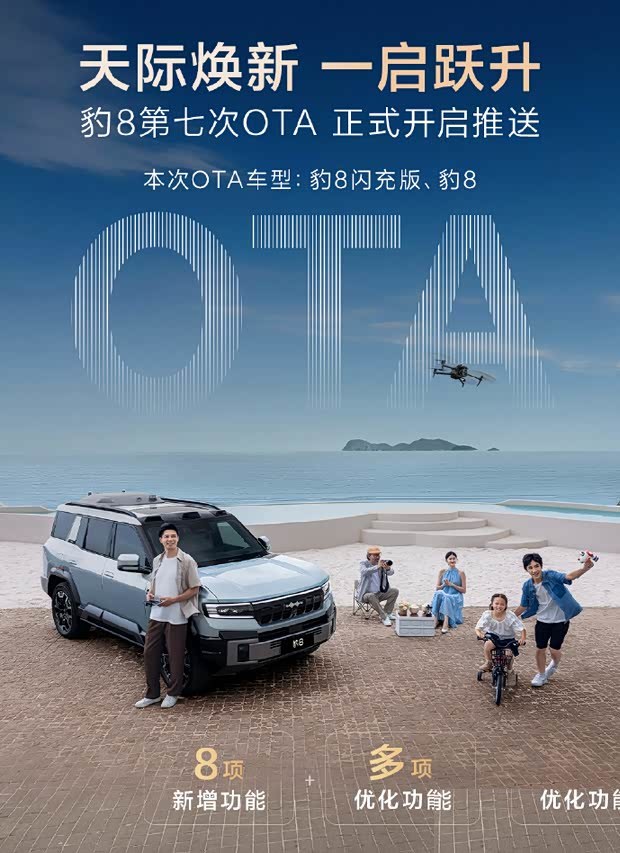 Fangchengbao Bao 8 получил седьмое OTA-обновление с расширенными функциями дрона.
