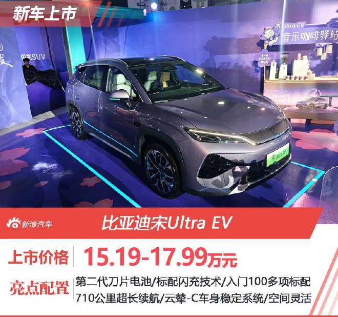 Бренд BYD официально запустил продажи модели Song Ultra EV с ценой от 151,9 тысячи юаней.