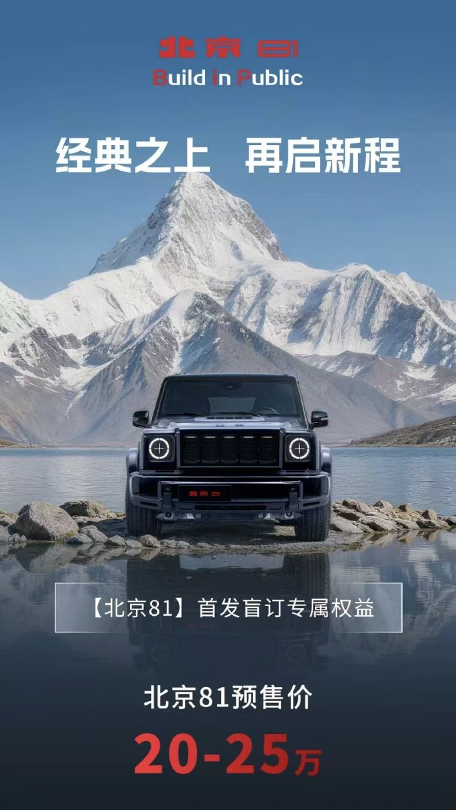 2026 Пекинский автосалон: Beijing Off-road BJ81 начал предварительные продажи.