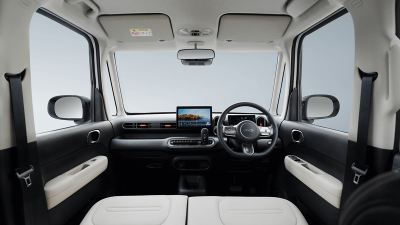 Кей-кар BYD Racco EV официально представил интерьер в Японии