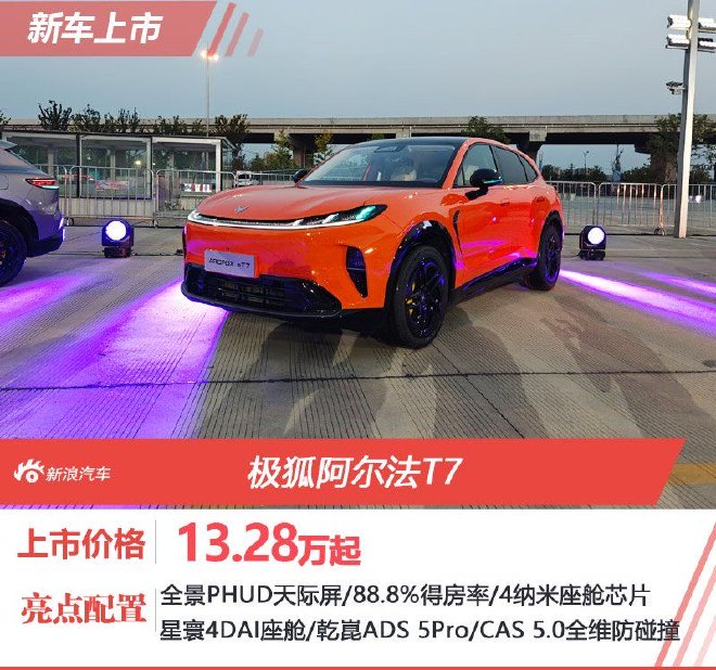 Arcfox Alpha T7 поступил в продажу по цене от 132 800 юаней с учётом субсидии
