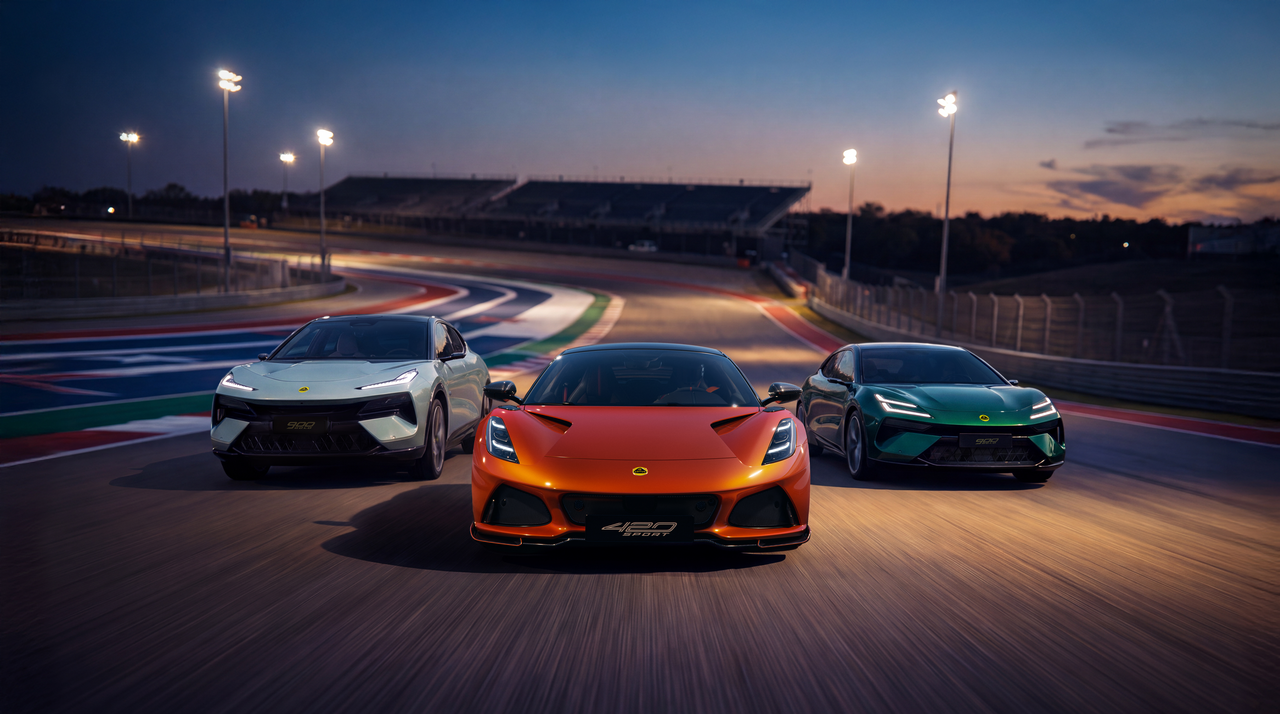 Lotus выпускает три флагманских высокопроизводительных модели